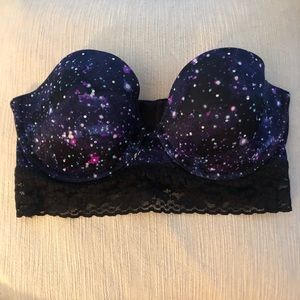 Victoria Secret Strapless Galaxy Bra